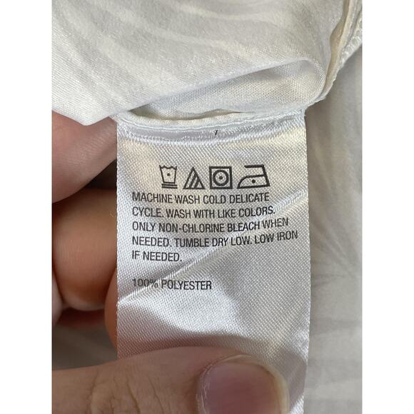 Me by Jennie Garth Tank Top Womens Small Geometric Print Tie Front Sleeveless - Picture 6 of 8